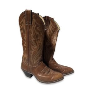 Justin Cowgirl Boots - Tan/Brown