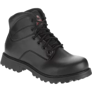 Leather Work Boots - Black